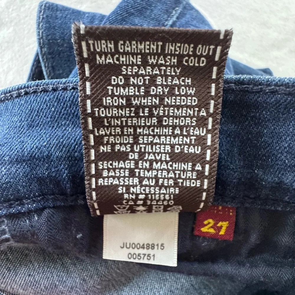 {7 For All Mankind Gwenvere} Ankle Zip Skinny Jeans - Picture 7 of 7